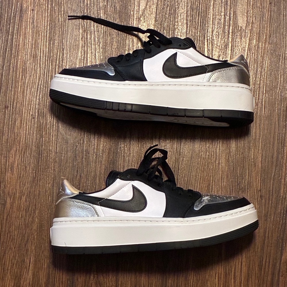 Nike Air Jordan 1 Elevate Low SE Metallic Silver Toe DQ8561-001 Womens Size  11
